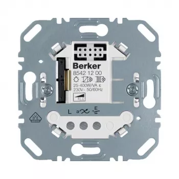 Berker 85421200 Universālais spiedpogu dimmera modulis, 1 kanāls, iegremdējamais, 230 V, 20–420 W/VA, LED saderīgs