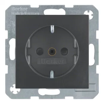 Berker S.1 Schuko kontaktligzda antracīta krāsā, F tips 16A 250V