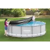 Bestway Flowclear Baseina pārsegs Steel Pro MAX Frame 427 cm (14 ft) - Zils polietilēns ar virvju saitēm