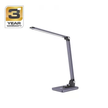 BL1268-C Metāliski pelēka vairāku LED galda lampa ar RGB un regulējamu balto gaismu