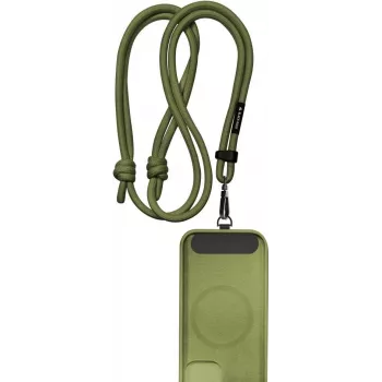 Black Rock 00221551 viedtālruņa aukla ar korpusa ieliktņa plāksnīti - universāls kakla vai pār plecu siksnas stiprinājums, regulējams garums līdz 150 cm, melns