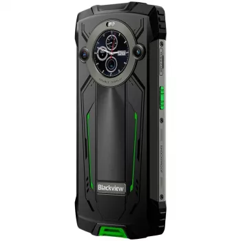 Blackview BV8200 Izturīgais 4G LTE Viedtālrunis 6.5 inch FHD+ 120Hz, 1.3 inch Papildu Ekrāns, 12GB RAM, 256GB Atmiņa, 8800mAh Akumulators, 50MP+13MP Aizmugurējās Kameras, 32MP Priekšējā Kamera, IP68/IP69K/MIL-STD-810H, NFC, Pirkstu Nospiedums, Zaļš