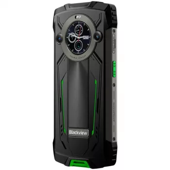 Blackview BV8200 Izturīgais 4G LTE Viedtālrunis 6.5 inch FHD+ 120Hz, 1.3 inch Papildu Ekrāns, 12GB RAM, 256GB Atmiņa, 8800mAh Akumulators, 50MP+13MP Aizmugurējās Kameras, 32MP Priekšējā Kamera, IP68/IP69K/MIL-STD-810H, NFC, Pirkstu Nospiedums, Zaļš