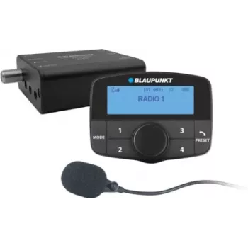 Blaupunkt DABNPLAY 550 DAB+ uztvērējs ar FM raidītāju, Bluetooth brīvroku režīmu, tālvadības pulti, melns 2 010 025 000 000