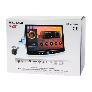 BLOW CP01 1DIN 10,1 collu Android 10 auto radio ar grozāmu ekrānu, bezvadu CarPlay un Android Auto, GPS, Wi-Fi, Bluetooth
