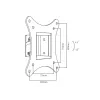 BLOW TV LCD Holder HQ 10-27 Type X, sienas stiprinājums