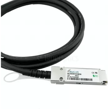 BLUELAN 40G-DACP-QSFP1M-BL Savietojams ar Extreme Networks 40G QSFP+ Direct Attach Copper kabelis, 40GBASE-CR4, 1m, Passive Twinax, PVC