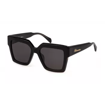 BLUMARINE Sieviešu saulesbrilles SBM859-53099A Brūna Havana Butterfly Acetāta rāmis ar Brūnu Gradientu Polikarbonāta lēcām 53/18/135 mm UV400