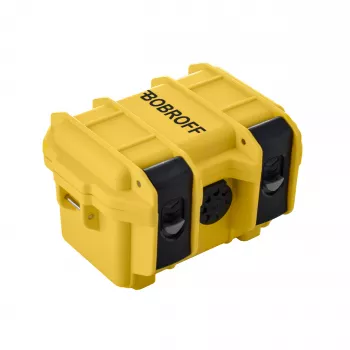 BOBROFF MAN BF0003i 42mm Quartz Analog Wristwatch Black Leather Strap