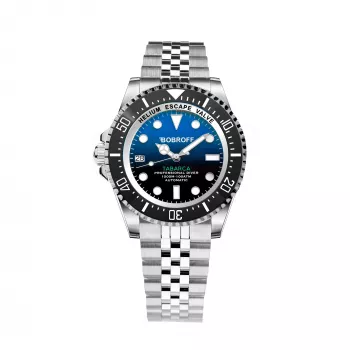 BOBROFF MAN BF0003iJ Analogais kvarca pulkstenis 42mm melna āda