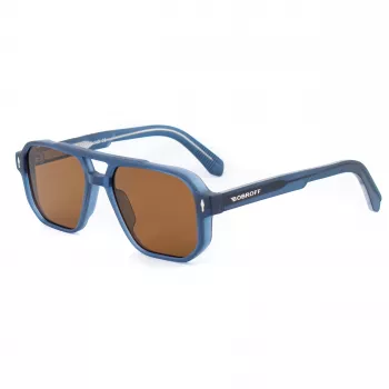 BOBROFF MAN BFG0007-C4 Saulesbrilles - Taisnstūra acetāta rāmis ar UV400 aizsardzību - 55/15/143 mm