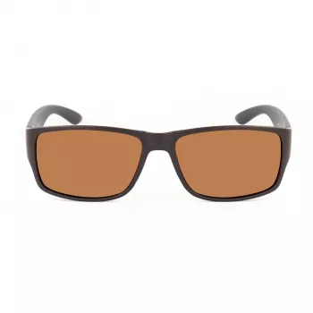 BOBROFF Vīriešu modes saulesbrilles BFG0031-C4P — taisnstūra melns rāmis, UV400 lēcas