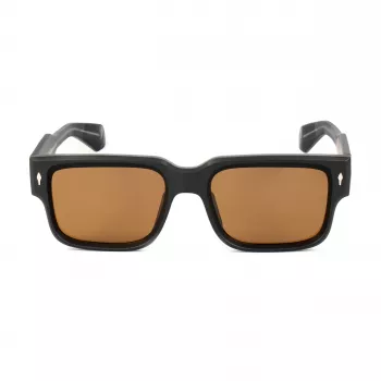 BOBROFF Vīriešu taisnstūra saulesbrilles BFG0021-C1 Melnas/Pelēkas UV400