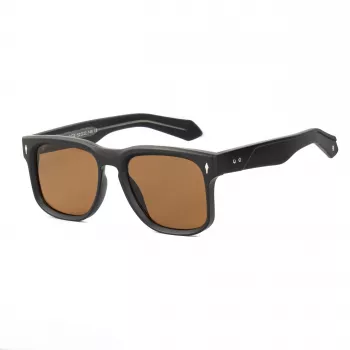 BOBROFF Vīriešu kvadrātveida saulesbrilles BFG0016-C2 52mm Melnas