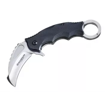 Boker Magnum Alpha Kilo Saliekamais nazis 440A nerūsējošais tērauds Drop Point asmens G-10 rokturis Linerlock