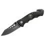 Boker Magnum USN Seals Naži 01MB856 Fiksēts Asmens Taktiskais Nazis, 440A Nerūsējošais Tērauds Clip Point Combo Edge, G-10 Rokturis, Kydex Maciņš, Melns