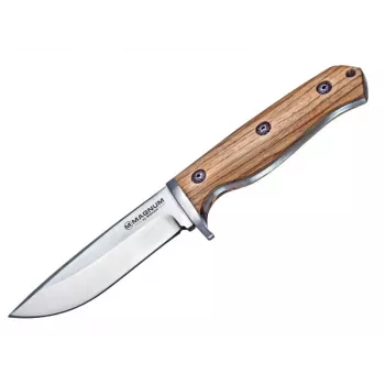 Boker Magnum Zebra Drop salokāmais nazis 02SC337, 440A nerūsējošā tērauda Drop Point asmens, Zebrawood rokturis, Liner Lock, EDC kabatas nazis