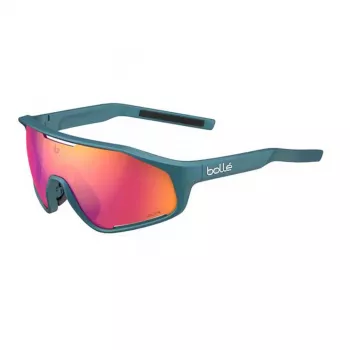Bolle BS010009 Unisex Sport Saulesbrilles – Melns Neilona Rāmis, Pelēkas Polikarbonāta Lēcas, UV400 Aizsardzība