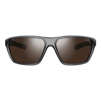 BOLLE BS045002-S Unisex Sport Saulesbrilles - Matēts Melns Rāmis, Pelēkas Lēcas, 63/15/130 mm