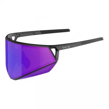 Bolle Unisex Saulesbrilles BS033002 - Matēts Melns Rāmis, Pelēkas Lēcas, 155mm