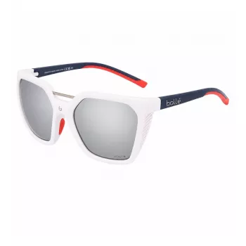 Bolle Women's BS048001 Saulesbrilles - Melns Rāmis, Pelēkas Lēcas, 57mm