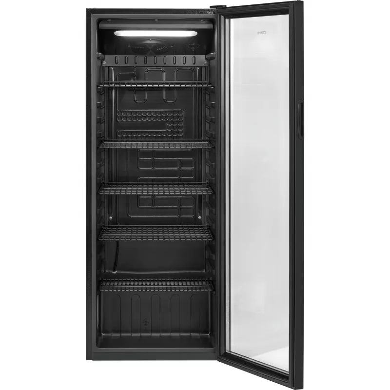 Bomann KSG 7292 stikla durvju ledusskapis 143 cm balts