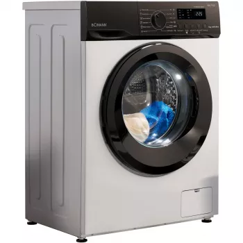 BOMANN WA 7162 Priekšējās ielādes veļas mašīna, 7 kg, 1400 apgr./min, Balta/Melna