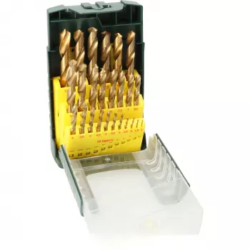 Bosch 2607017154 HSS spirālurbju komplekts, 25 gab., TiN pārklājums, cilindrisks kāts