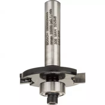 Bosch Accessories 2608628403 karbīda rievu frēzgalva, 32 mm griešanas diametrs, 8 mm kāts, 51 mm garums