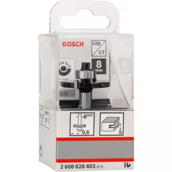 Bosch Accessories 2608628403 karbīda rievu frēzgalva, 32 mm griešanas diametrs, 8 mm kāts, 51 mm garums