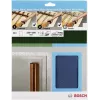 Bosch Accessories 2609256C43 rokas slīpapīra komplekts, graudainība 40/80/120, 230 x 280 mm, 1 komplekts