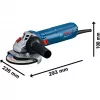 Bosch Leņķa slīpmašīna GWS 12-125 Professional + Dimanta griešanas disks Blue 1,200 W (06013A6102)