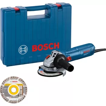 Bosch Leņķa slīpmašīna GWS 12-125 Professional + Dimanta griešanas disks Blue 1,200 W (06013A6102)