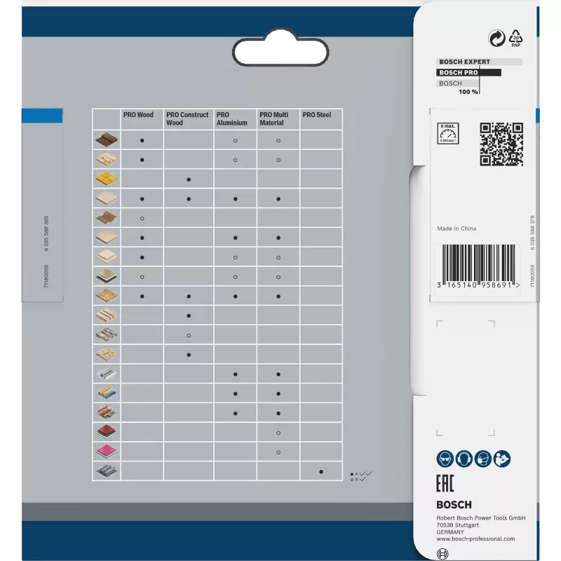Bosch Expert for Wood ripzāģa asmens 140 x 20 mm, 30 zobi, TCT, ATB, rokas ripzāģiem 2608837747