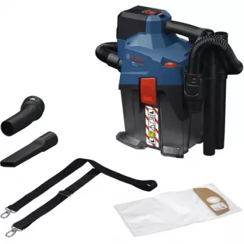 BOSCH GAS 18V-6LS Bezvadu Putekļsūcējs (Zils/Melns, Bez Akumulatora)