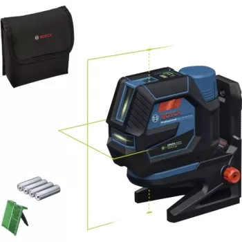 Bosch GCL 12V-50-22 CG Professional kombinētais lāzers (zils/melns, zaļas līnijas un svērtenes punkti, ar RM 20 rotējošo statīvu)
