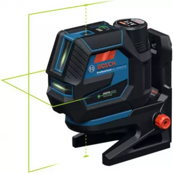 Bosch GCL 12V-50-22 CG Professional kombinētais lāzers (zils/melns, zaļas līnijas un svērtenes punkti, ar RM 20 rotējošo statīvu)