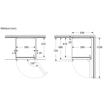 Bosch KSN36VCCG brīvi stāvošs ledusskapis ar saldētavu, 308 L, No Frost, Inox-look