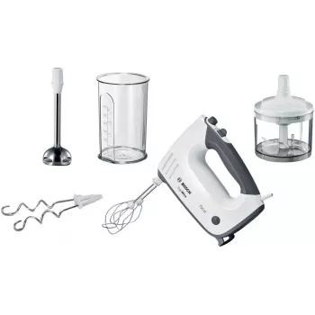 Bosch MFQ37480 ErgoMixx rokas mikseris, 750 W, balts/pelēks