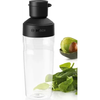 Bosch MMZV0BT1 ToGo pudele 500 ml Tritan melna/caurspīdīga VitaPower blenderiem