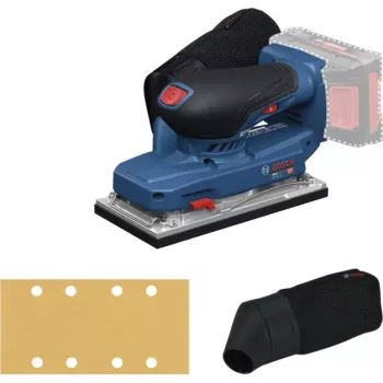 BOSCH POWERTOOLS Bezvadu Orbitālā Slīpmašīna GSS 18V-18 Professional Solo, 18V (Zila/Melna, bez Akumulatora un Lādētāja, L-BOXX)