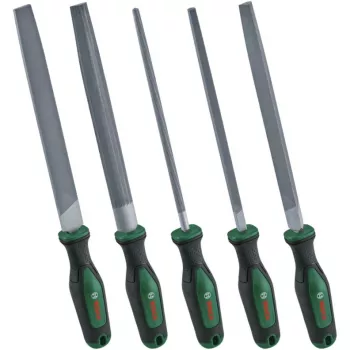 BOSCH POWERTOOLS Vīļu komplekts, 5 gab., 200 mm, Green/Black