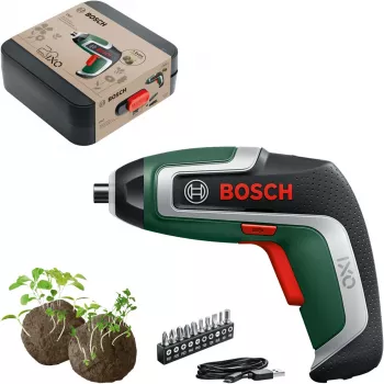 BOSCH Powertools IXO 7 Anniversary Set 3,6V bezvadu skrūvgriezis (zaļš/melns, Li-Ion 2.0Ah, uzgaļu komplekts, sēklu bumbas, kaste)