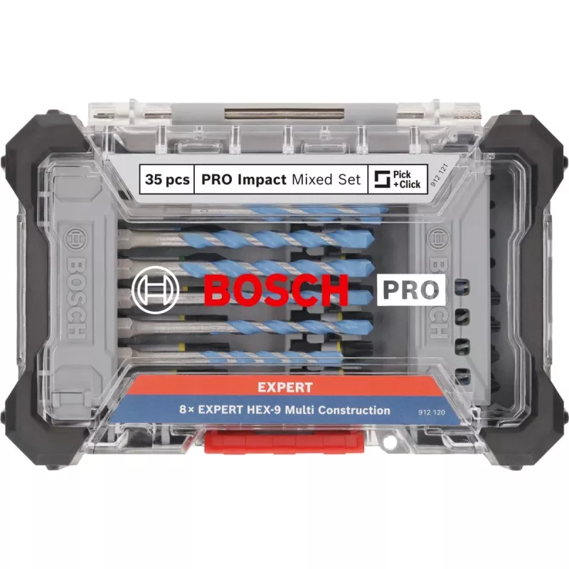 Bosch PRO Trieciena un daudzfunkcionālais uzgaļu komplekts, 35 gab. 2608521U82