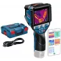 Bosch Professional GTC 600 C termokamera ar Click&Go, -20 līdz 600°C, 9 Hz, 256x192 IR izšķirtspēja, 3,5 collu displejs, Wi-Fi, USB-C, IP54 0.601.083.508