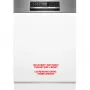 BOSCH SMI6ECS12E Serie 6 daļēji integrējamā trauku mazgājamā mašīna (birstēts nerūsējošais tērauds, 60 cm, Home Connect)