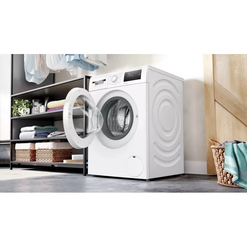 Bosch WAN2408LSN Brīvi stāvoša priekšējās ielādes veļas mašīna, 8 kg, 1200 apgr./min, energoklase C, balta