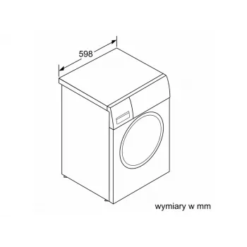 BOSCH WGG254ZGPL 9 kg priekšējās ielādes veļas mašīna ar i-DOS un Home Connect