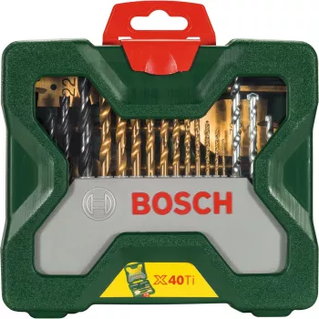 Bosch X-Line TiN 40 daļu universālais urbju un skrūvgriežu uzgaļu komplekts 2607019600