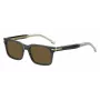 BOSS BOSS1628SKB7 Vīriešu taisnstūra saulesbrilles tumšā Havana pelēkā